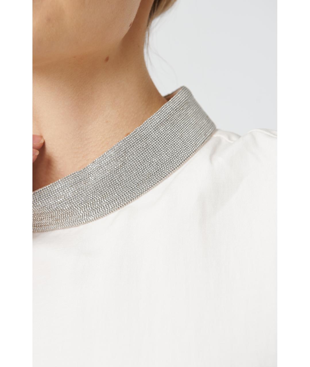 FABIANA FILIPPI Бежевое льняное повседневное платье, фото 3