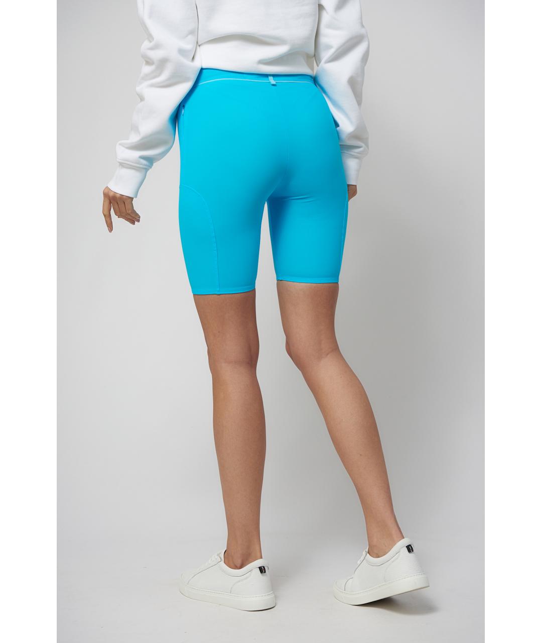 JACQUEMUS Голубые полиамидовые шорты, фото 4