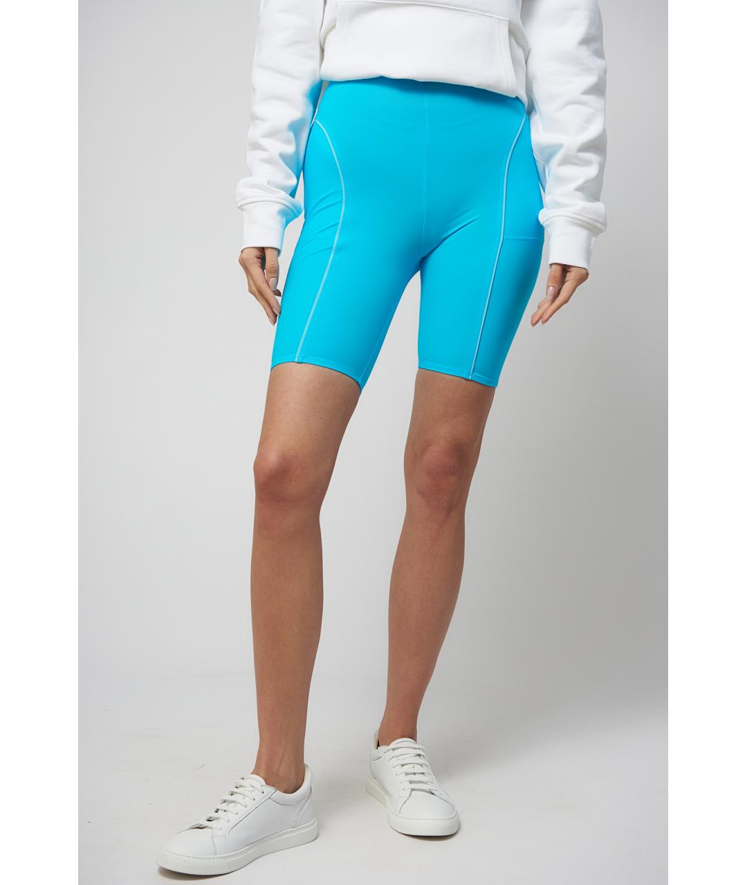 JACQUEMUS Голубые полиамидовые шорты, фото 5