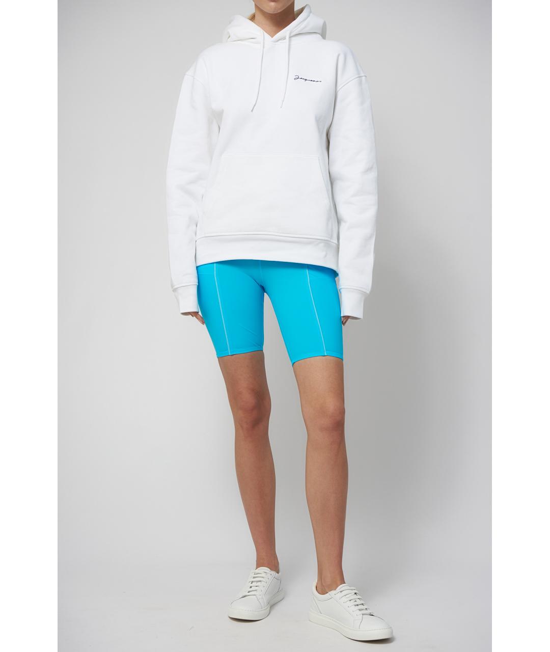 JACQUEMUS Голубые полиамидовые шорты, фото 2