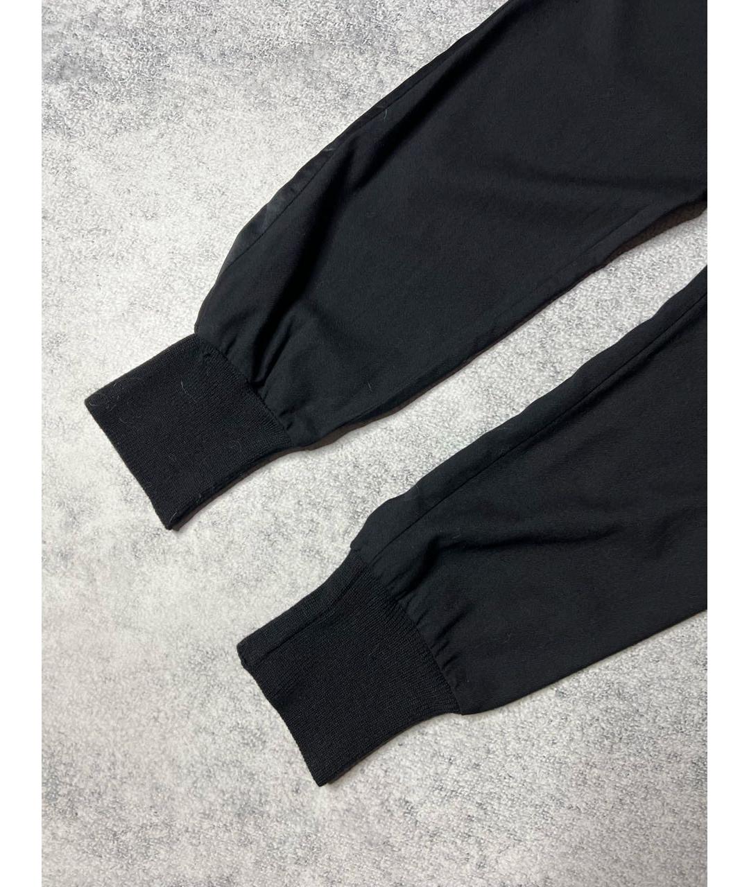 LANVIN Черные шерстяные брюки узкие, фото 3