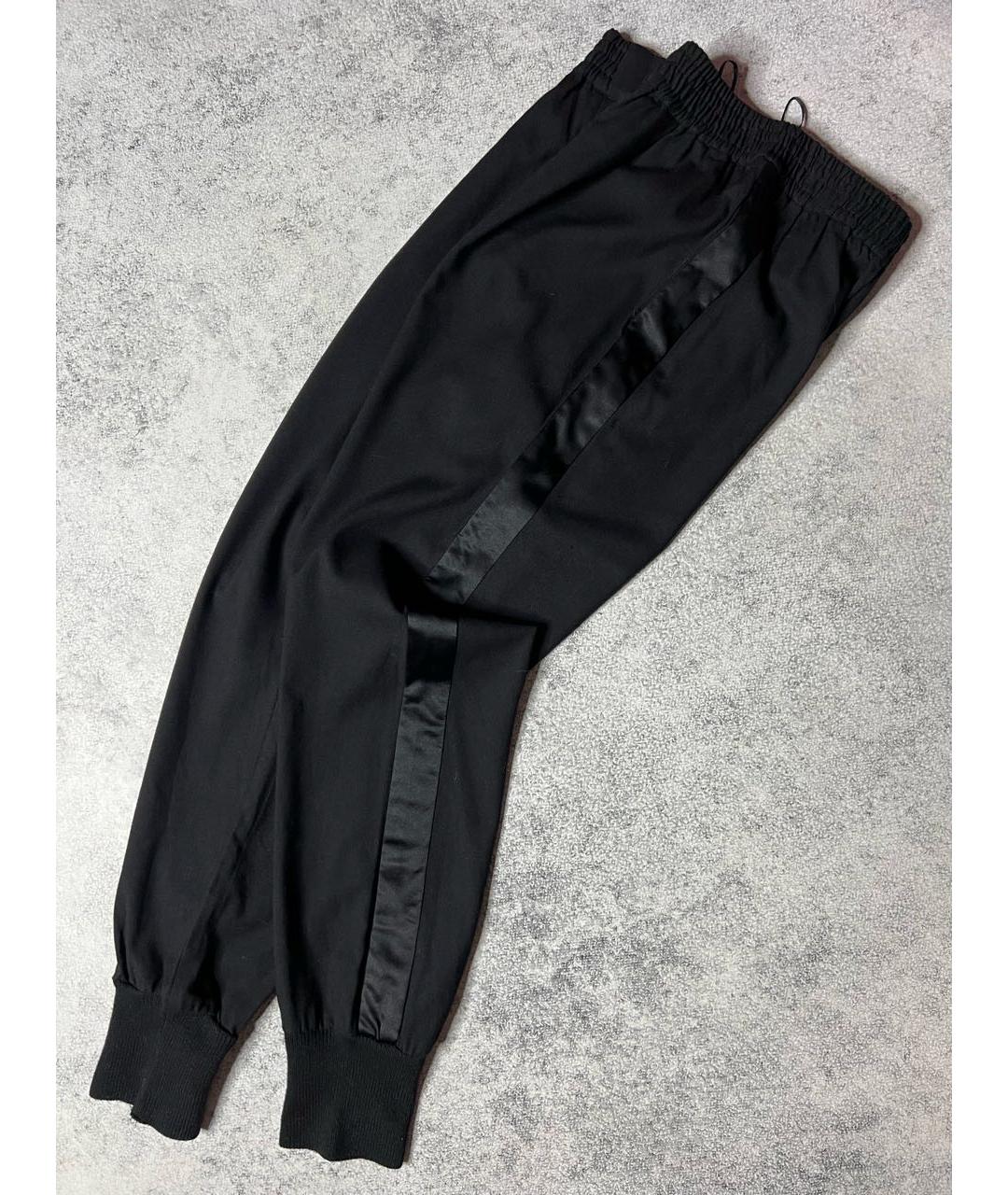 LANVIN Черные шерстяные брюки узкие, фото 2