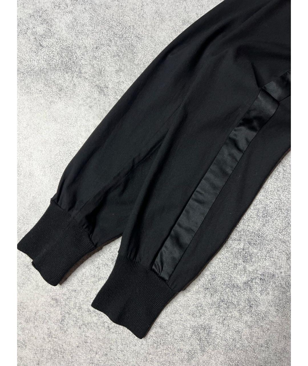 LANVIN Черные шерстяные брюки узкие, фото 4