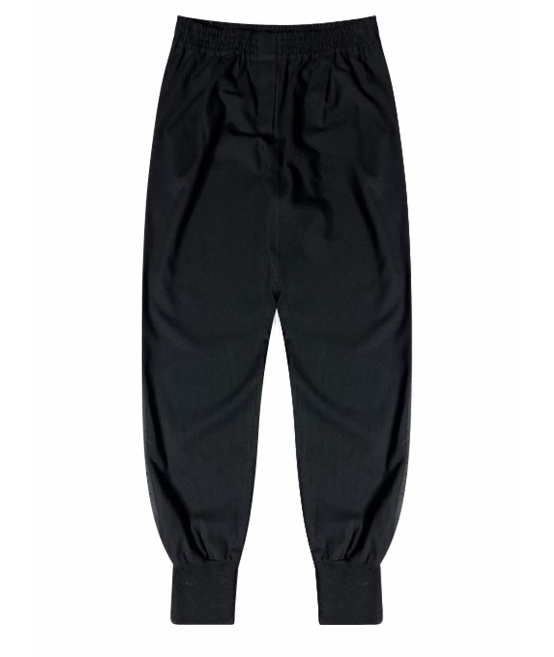 LANVIN Черные шерстяные брюки узкие, фото 1