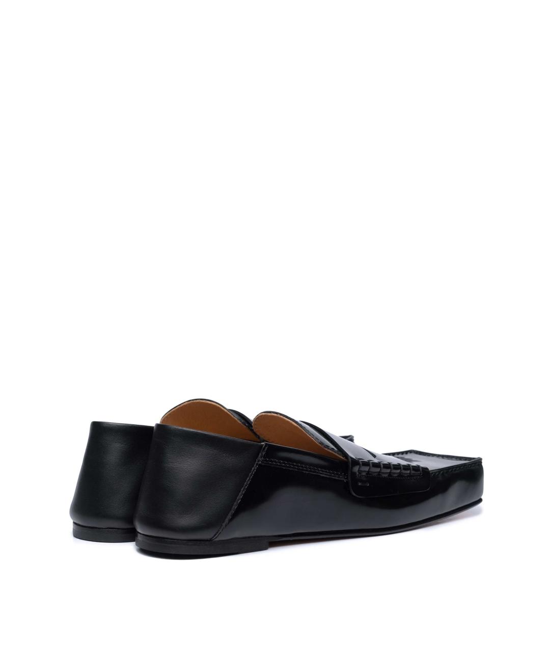 JACQUEMUS Черные кожаные мокасины, фото 4