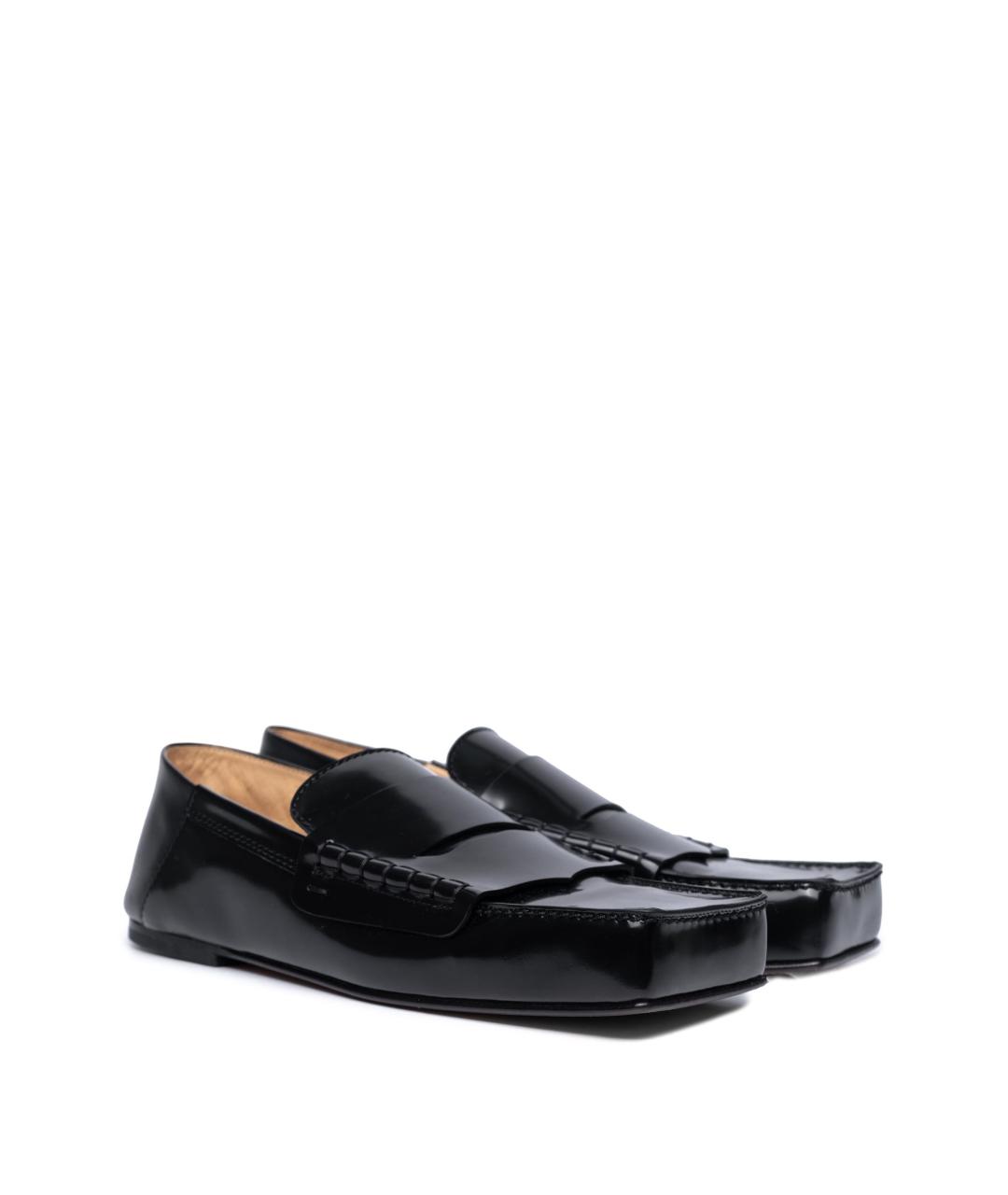 JACQUEMUS Черные кожаные мокасины, фото 2