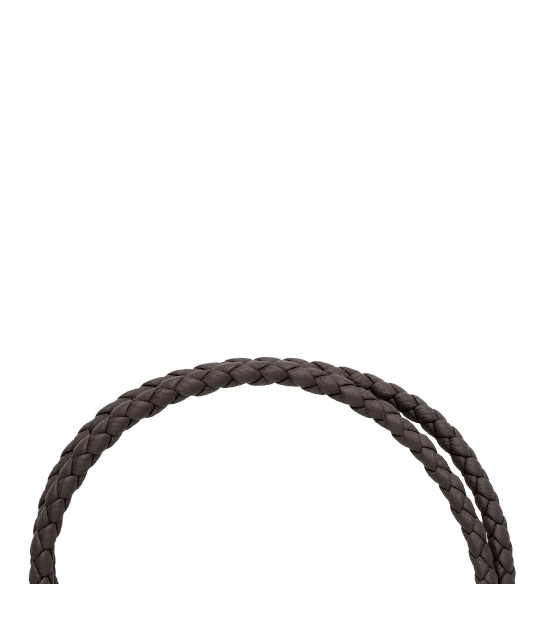 HERMES Серый кожаный браслет, фото 4