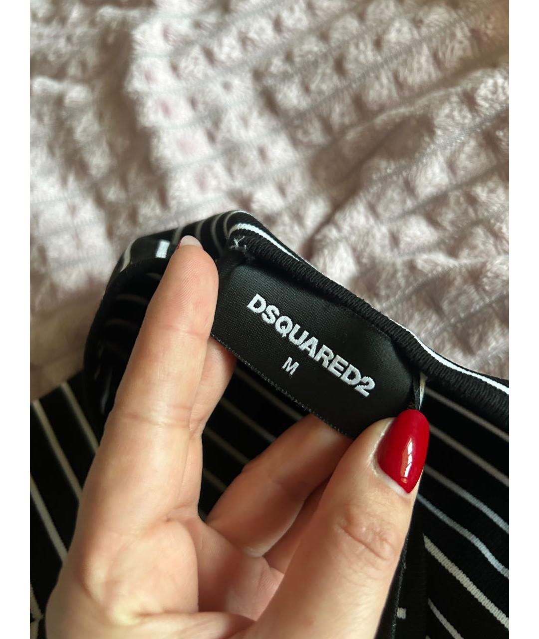 DSQUARED2 Черное повседневное платье, фото 4
