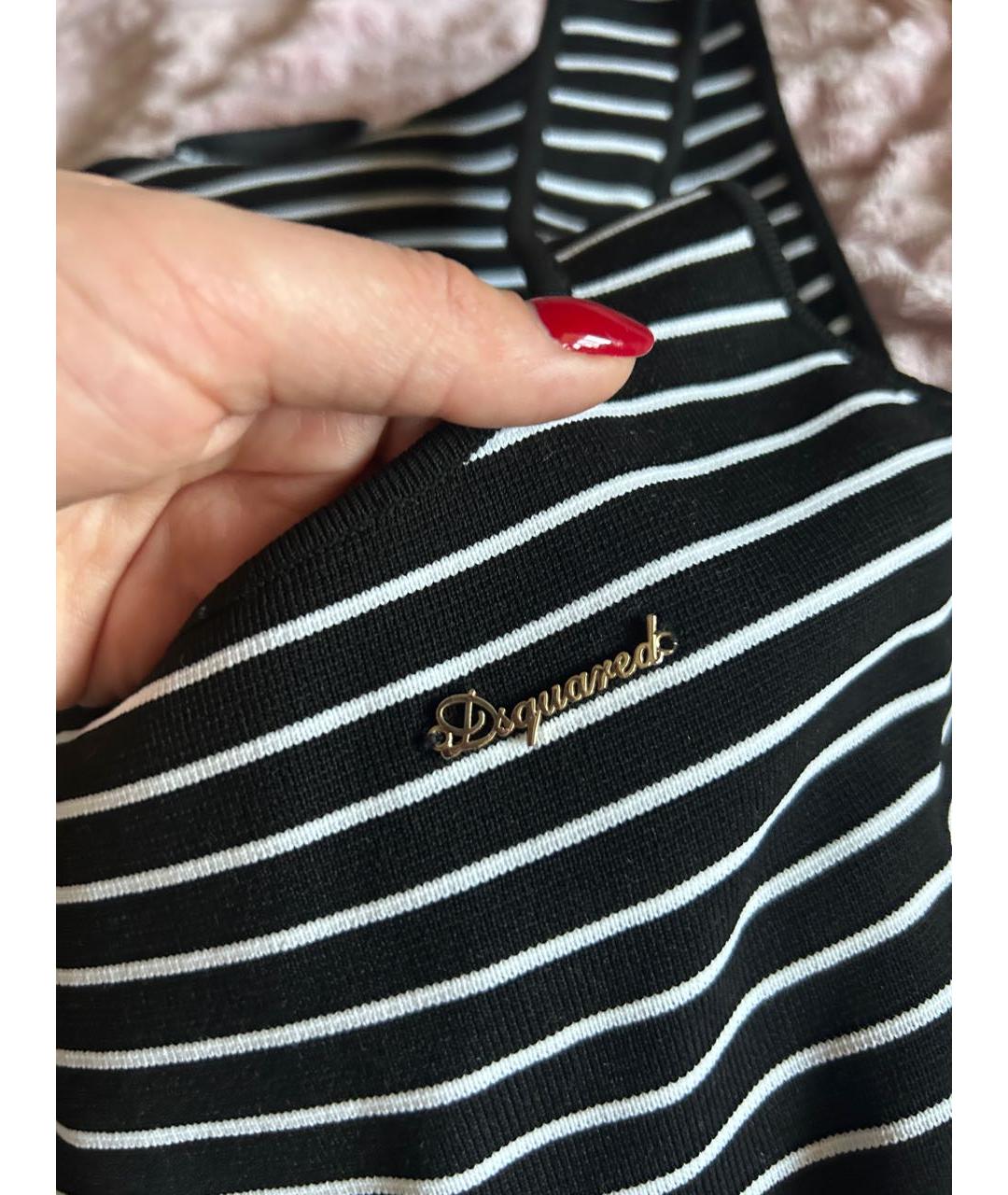 DSQUARED2 Черное повседневное платье, фото 3