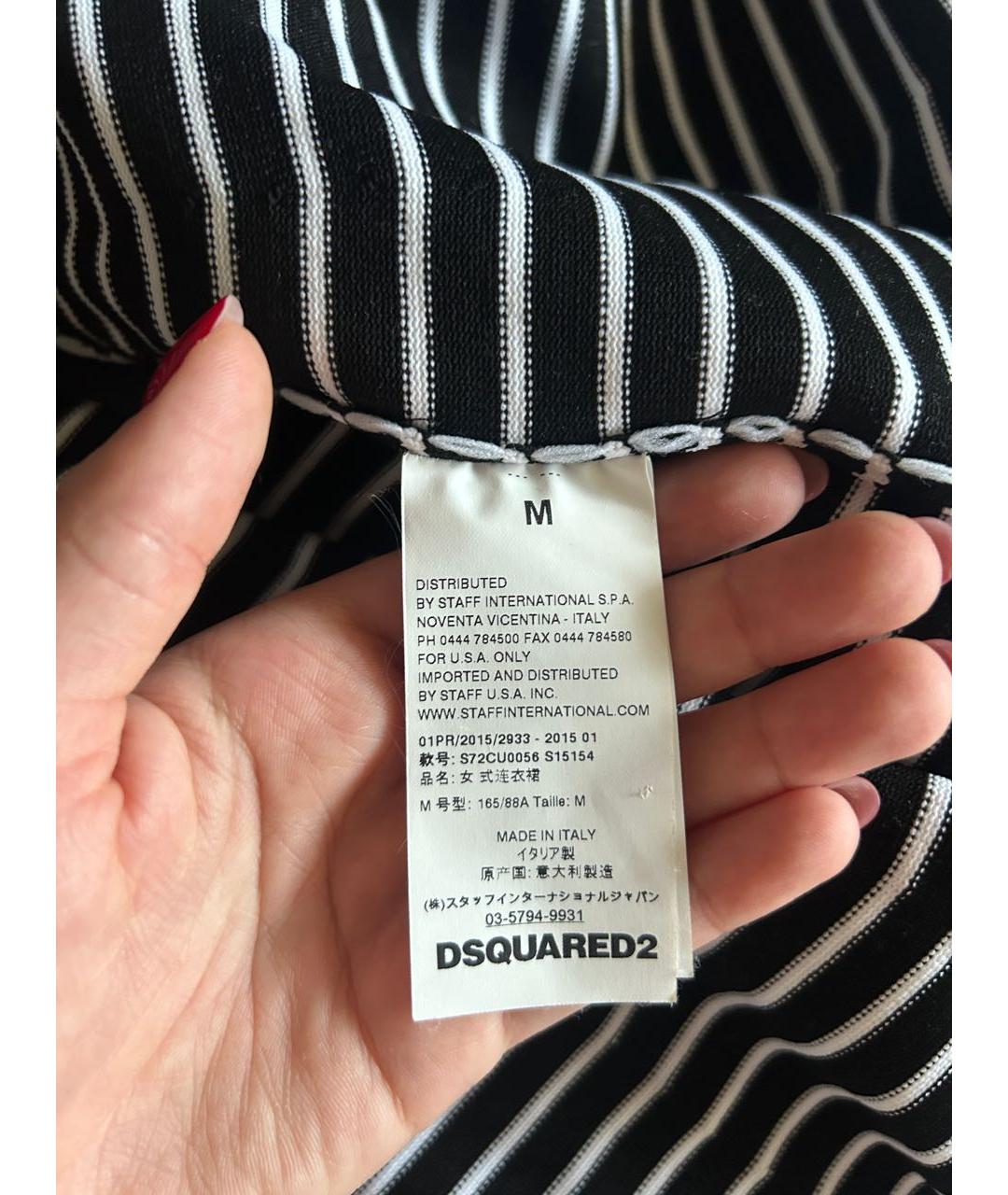 DSQUARED2 Черное повседневное платье, фото 5