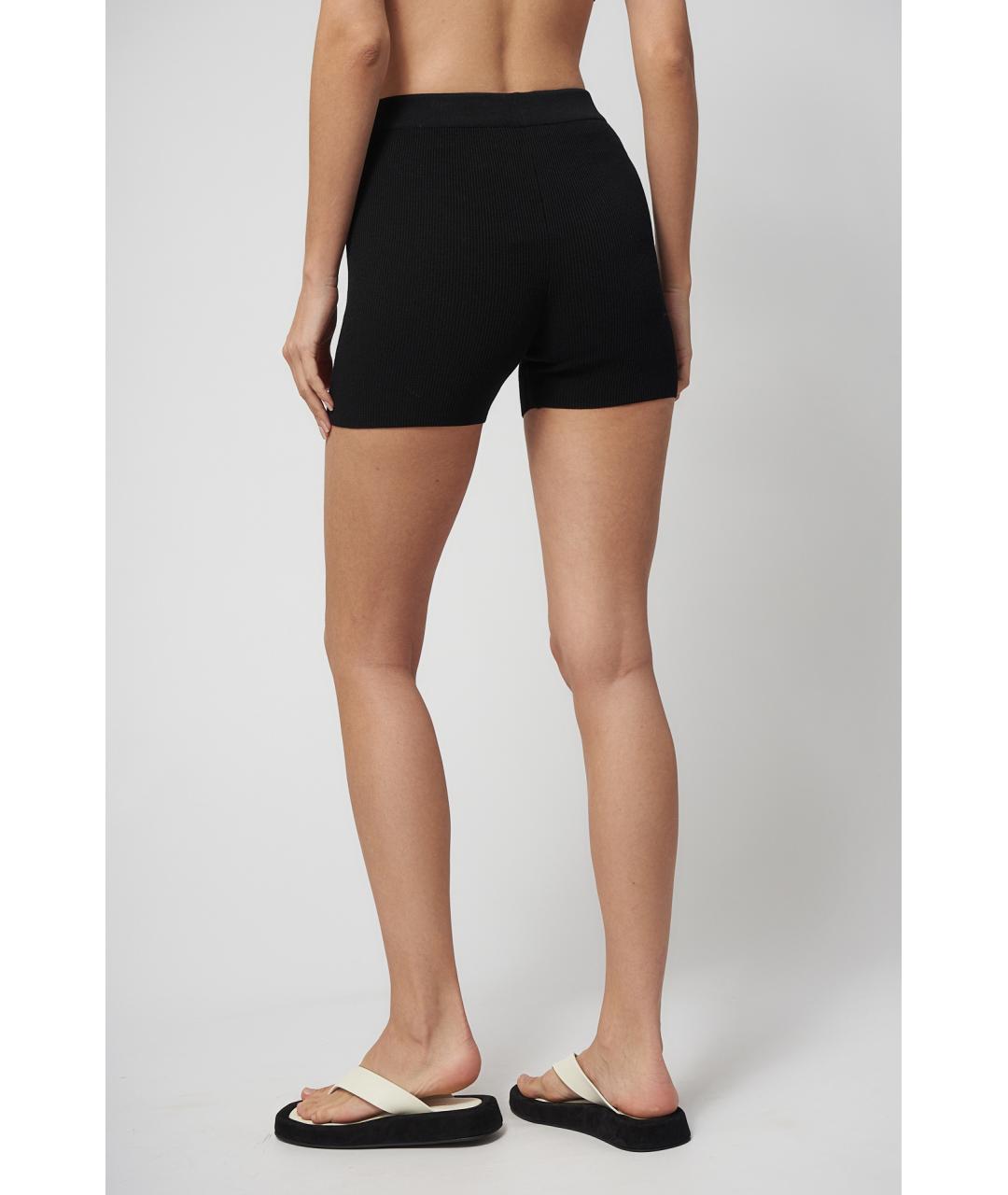 JACQUEMUS Черные вискозные шорты, фото 5