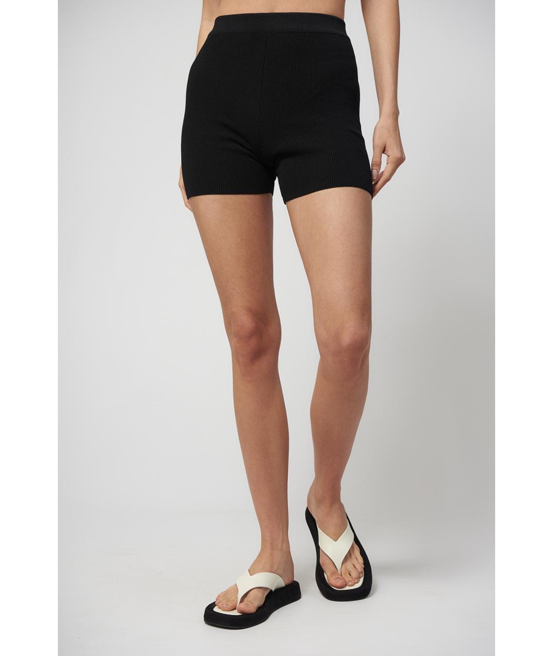 JACQUEMUS Черные вискозные шорты, фото 3