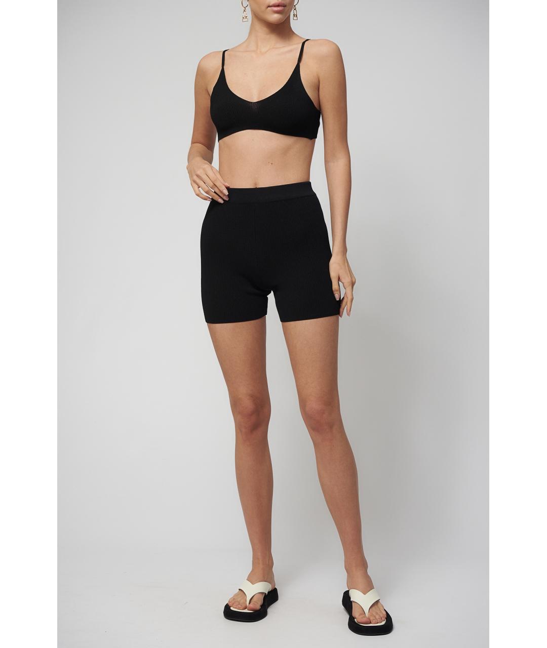 JACQUEMUS Черные вискозные шорты, фото 6