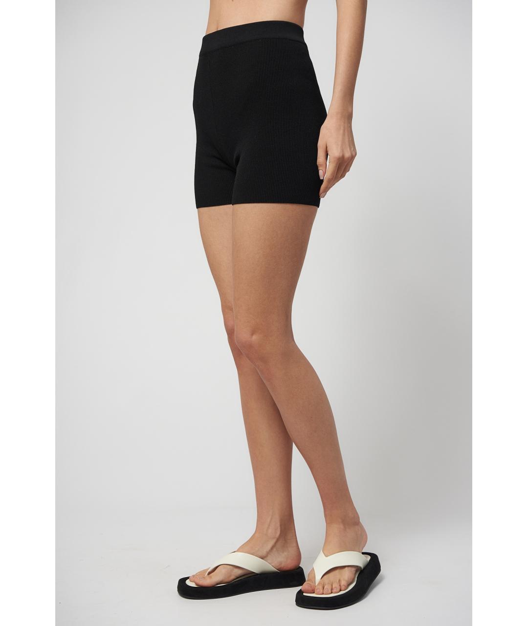 JACQUEMUS Черные вискозные шорты, фото 4