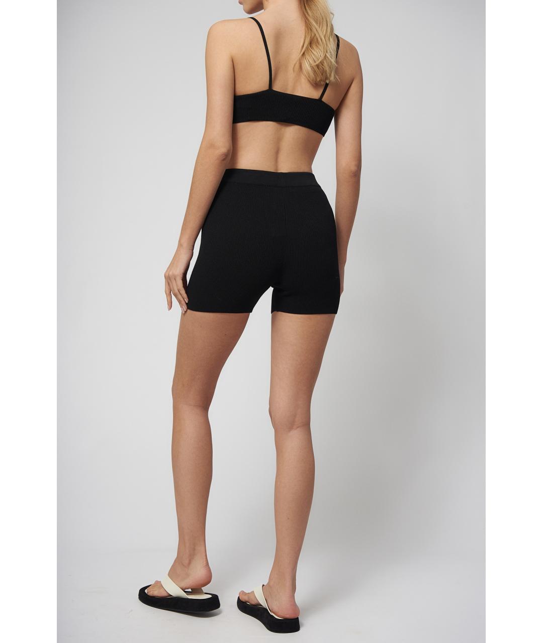 JACQUEMUS Черные вискозные шорты, фото 2