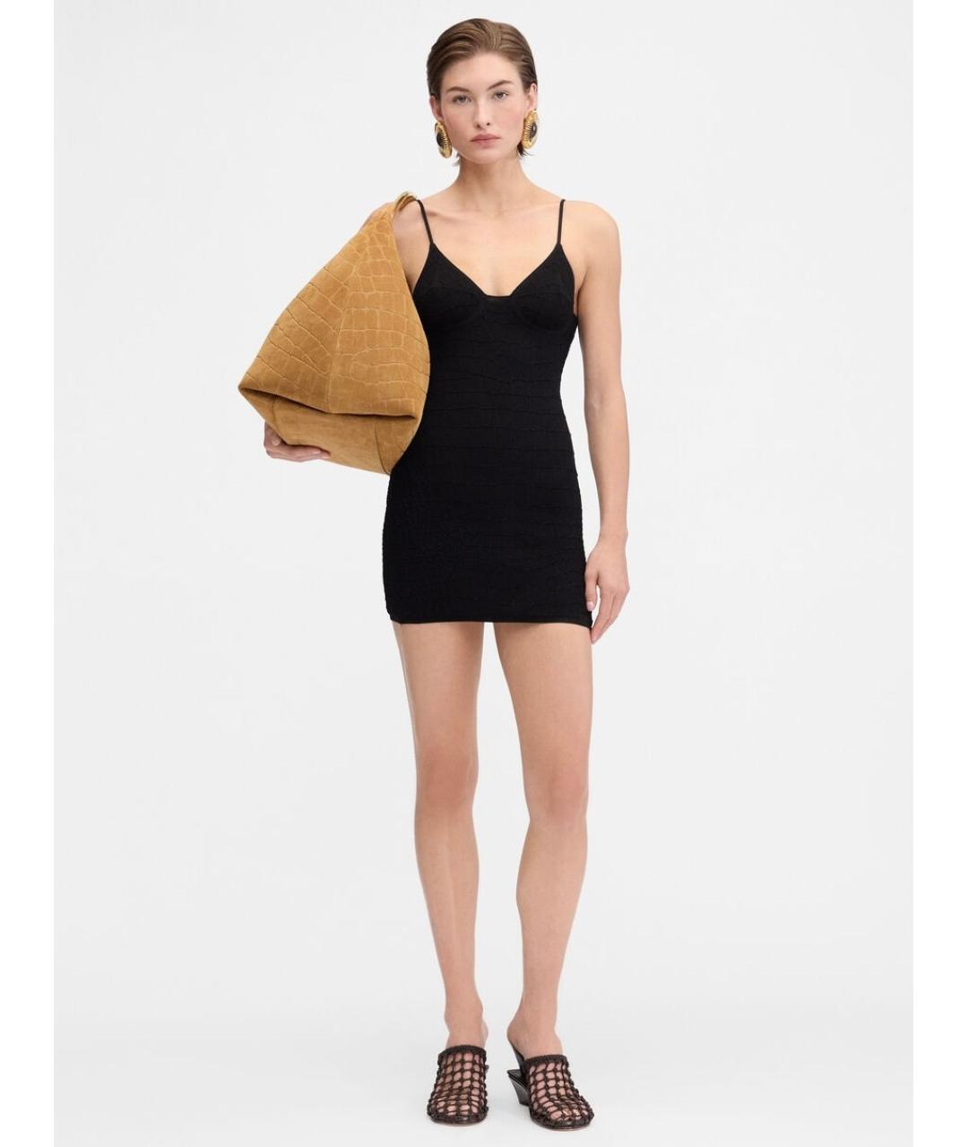JACQUEMUS Черное коктейльное платье, фото 4