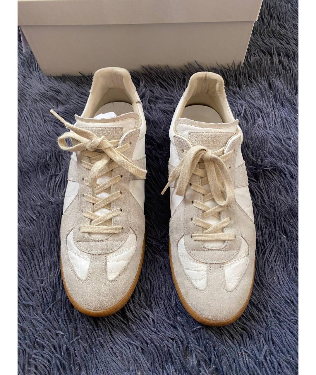 MAISON MARGIELA Белые низкие кроссовки / кеды, фото 2