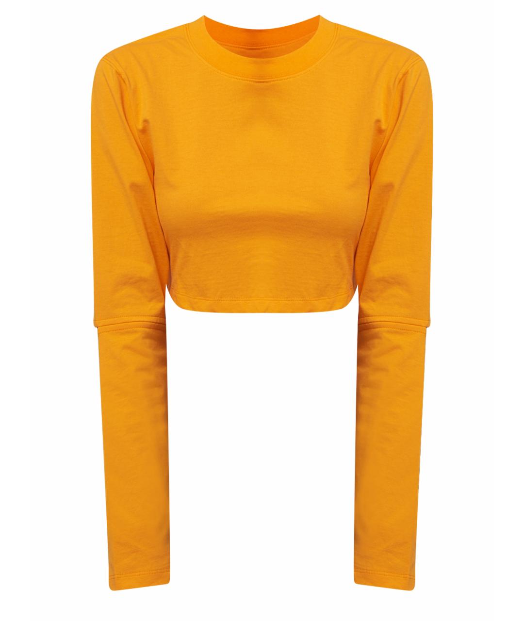 JACQUEMUS Оранжевый хлопковый джемпер / свитер, фото 1