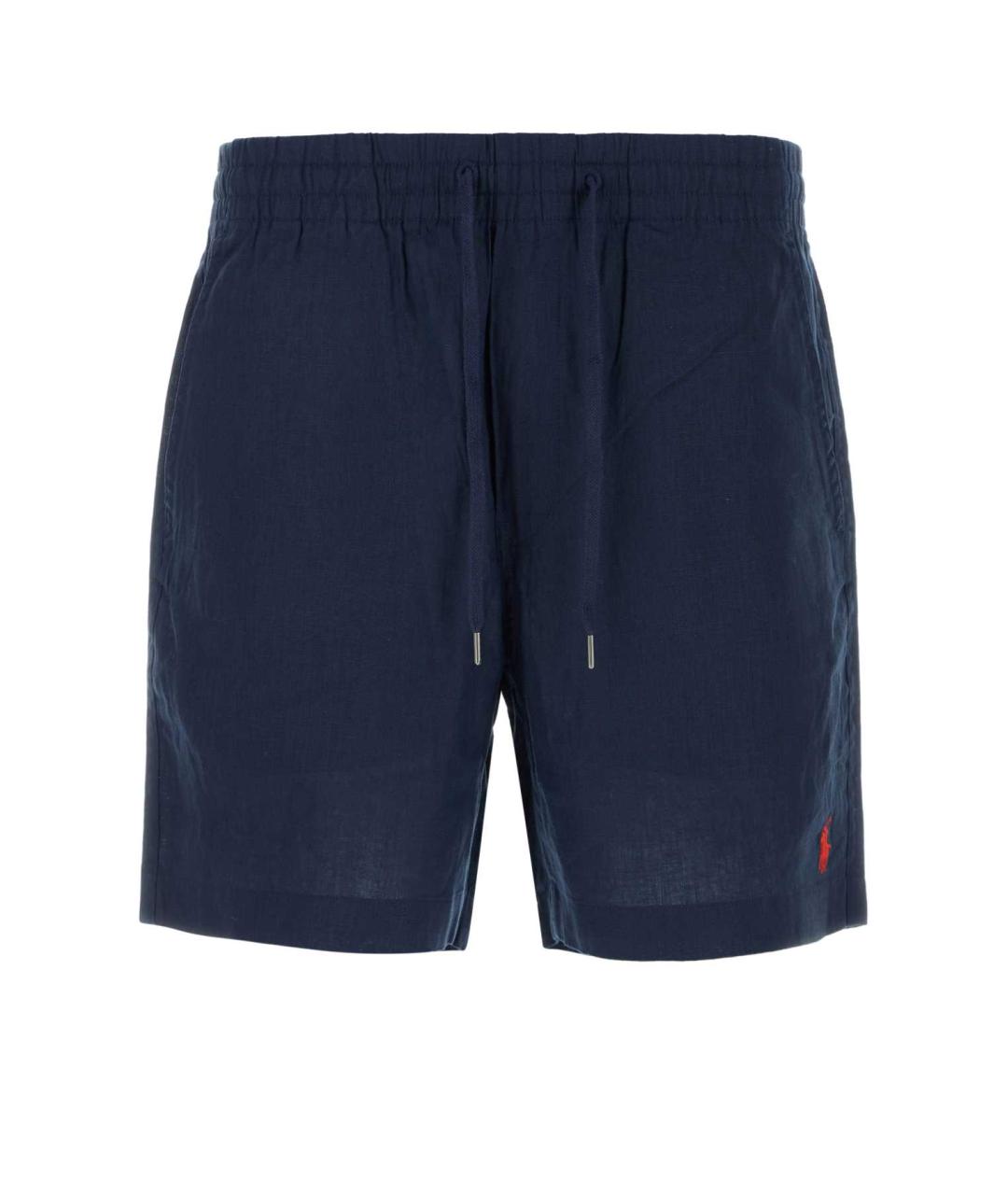 POLO RALPH LAUREN Синие льняные шорты, фото 1