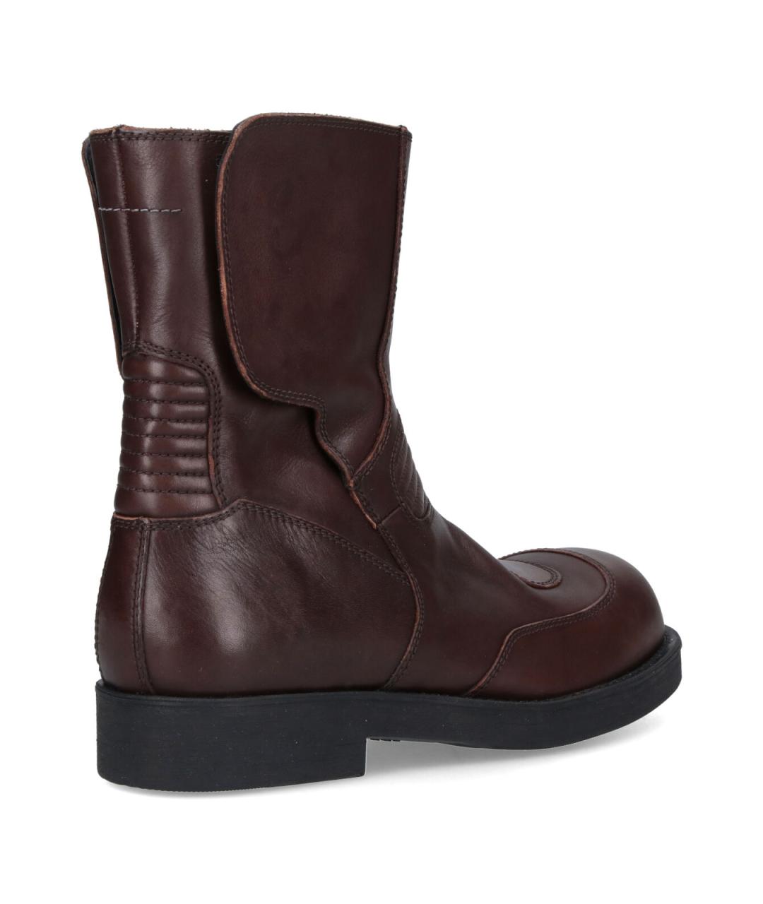 MM6 MAISON MARGIELA Коричневые кожаные высокие ботинки, фото 4