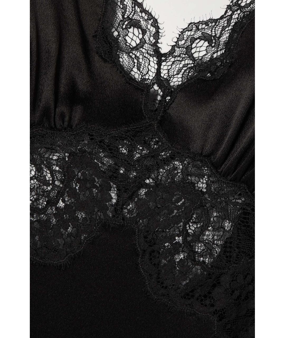 SAINT LAURENT Черное шелковое коктейльное платье, фото 4