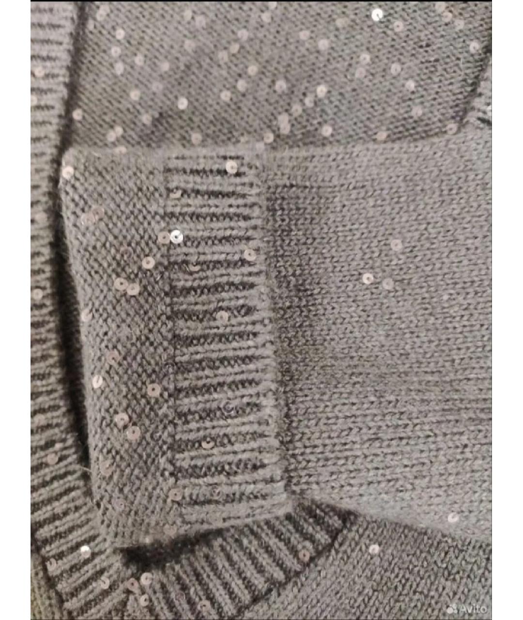 BRUNELLO CUCINELLI Серый кашемировый джемпер / свитер, фото 5