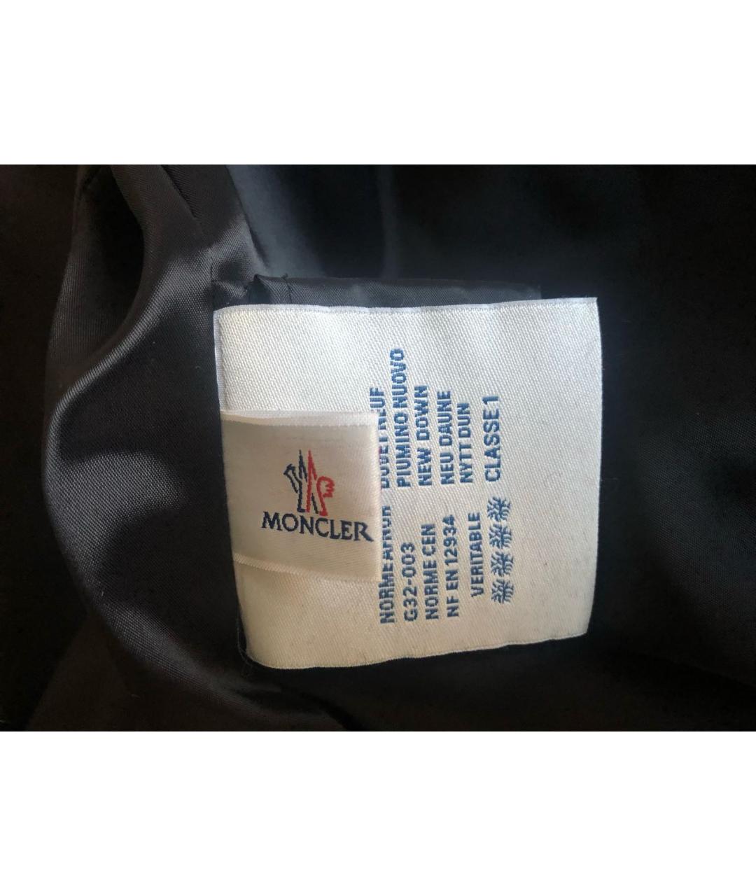 MONCLER Черный пуховик, фото 7