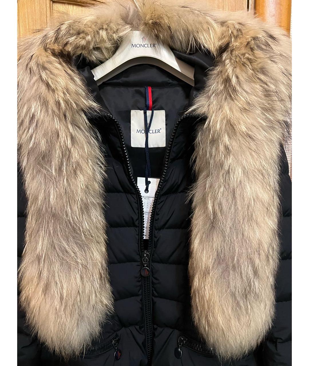 MONCLER Черный пуховик, фото 3
