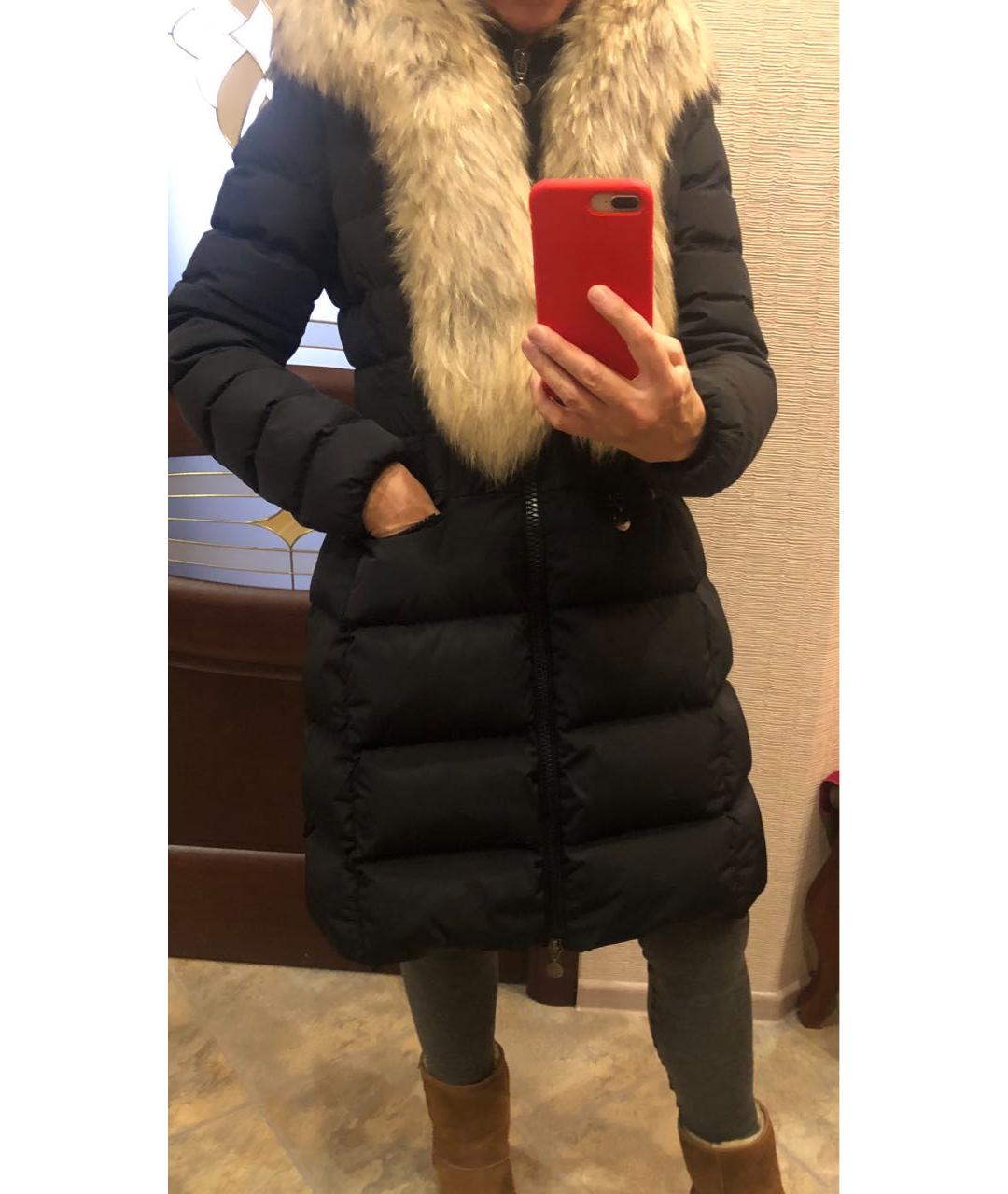 MONCLER Черный пуховик, фото 5