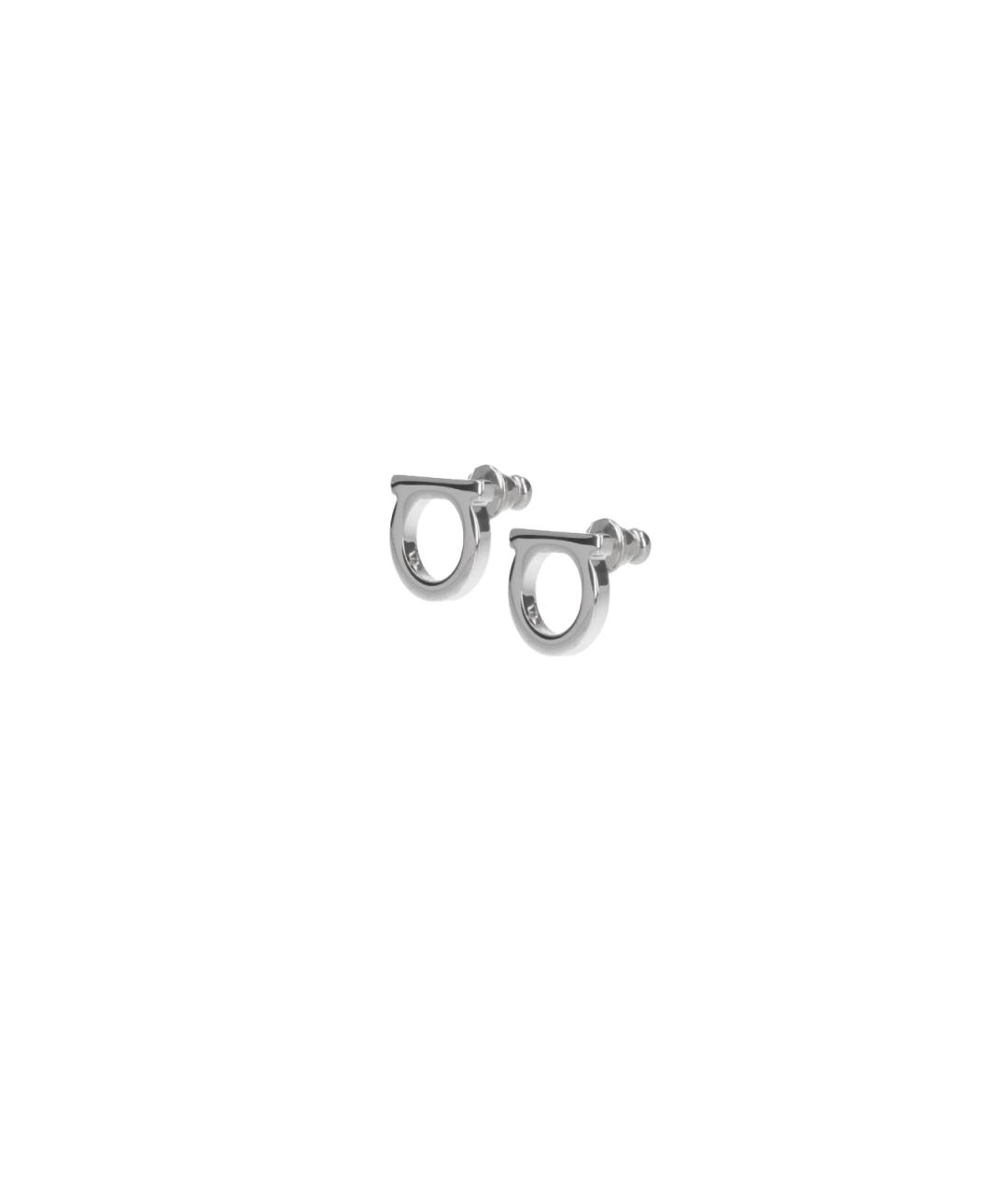 FERRAGAMO Серебряные латунные серьги, фото 1