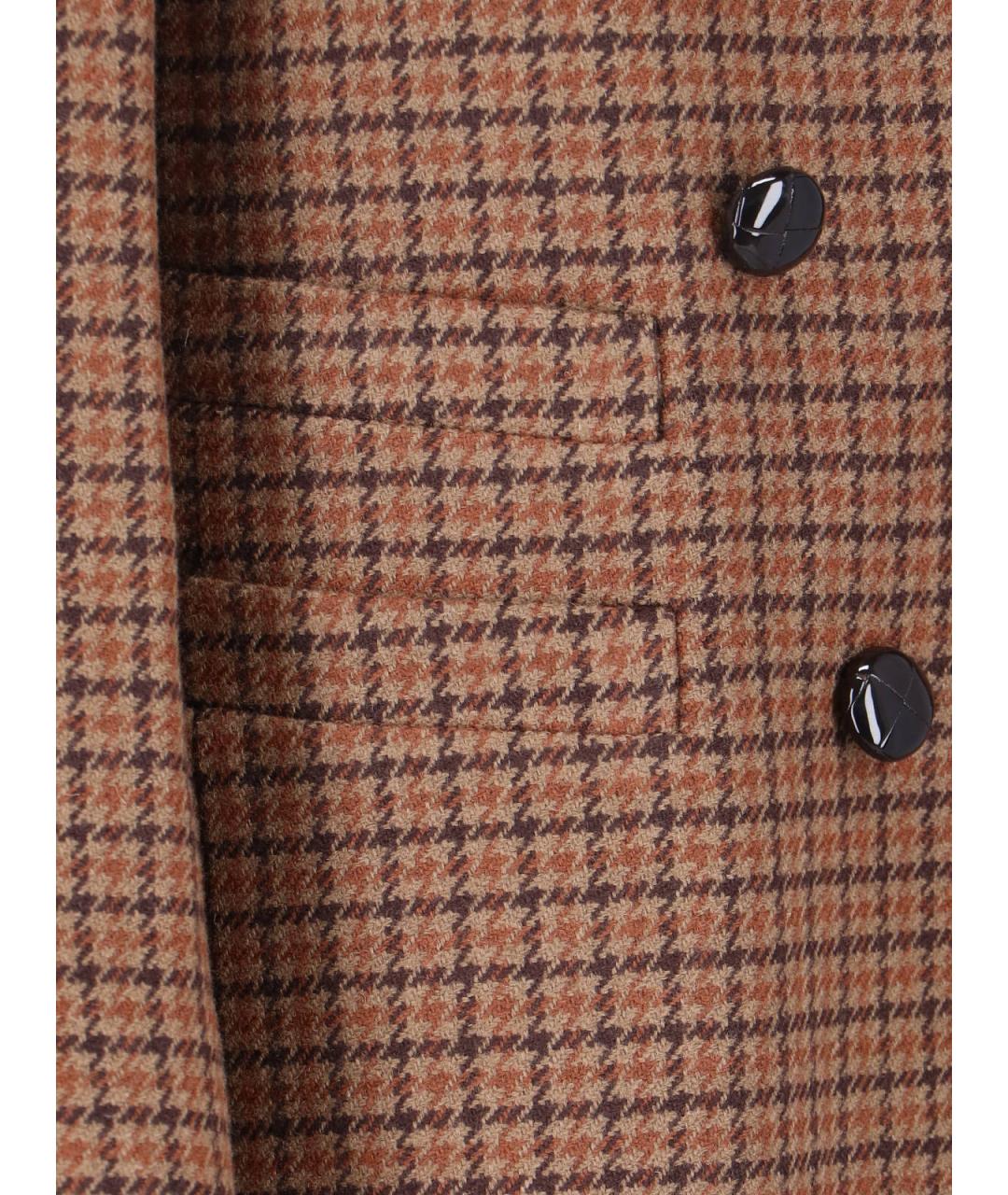 CHLOE Коричневый шерстяной жакет/пиджак, фото 4