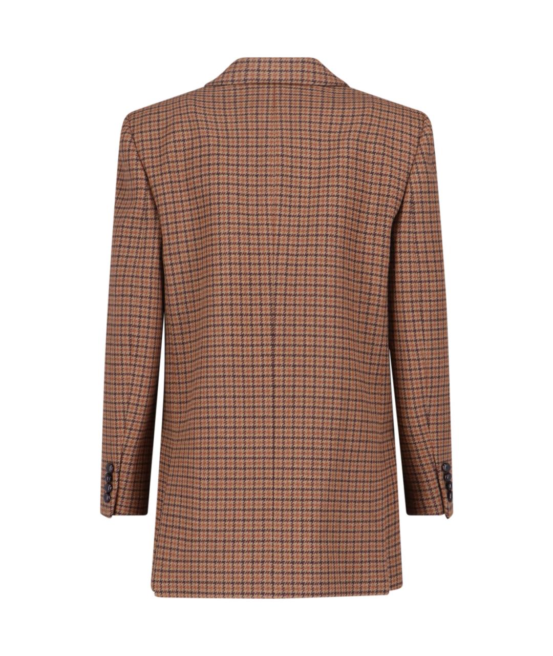 CHLOE Коричневый шерстяной жакет/пиджак, фото 2