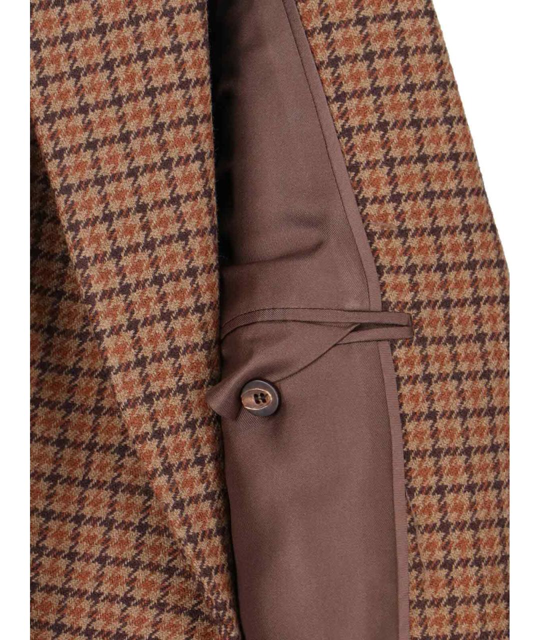 CHLOE Коричневый шерстяной жакет/пиджак, фото 5