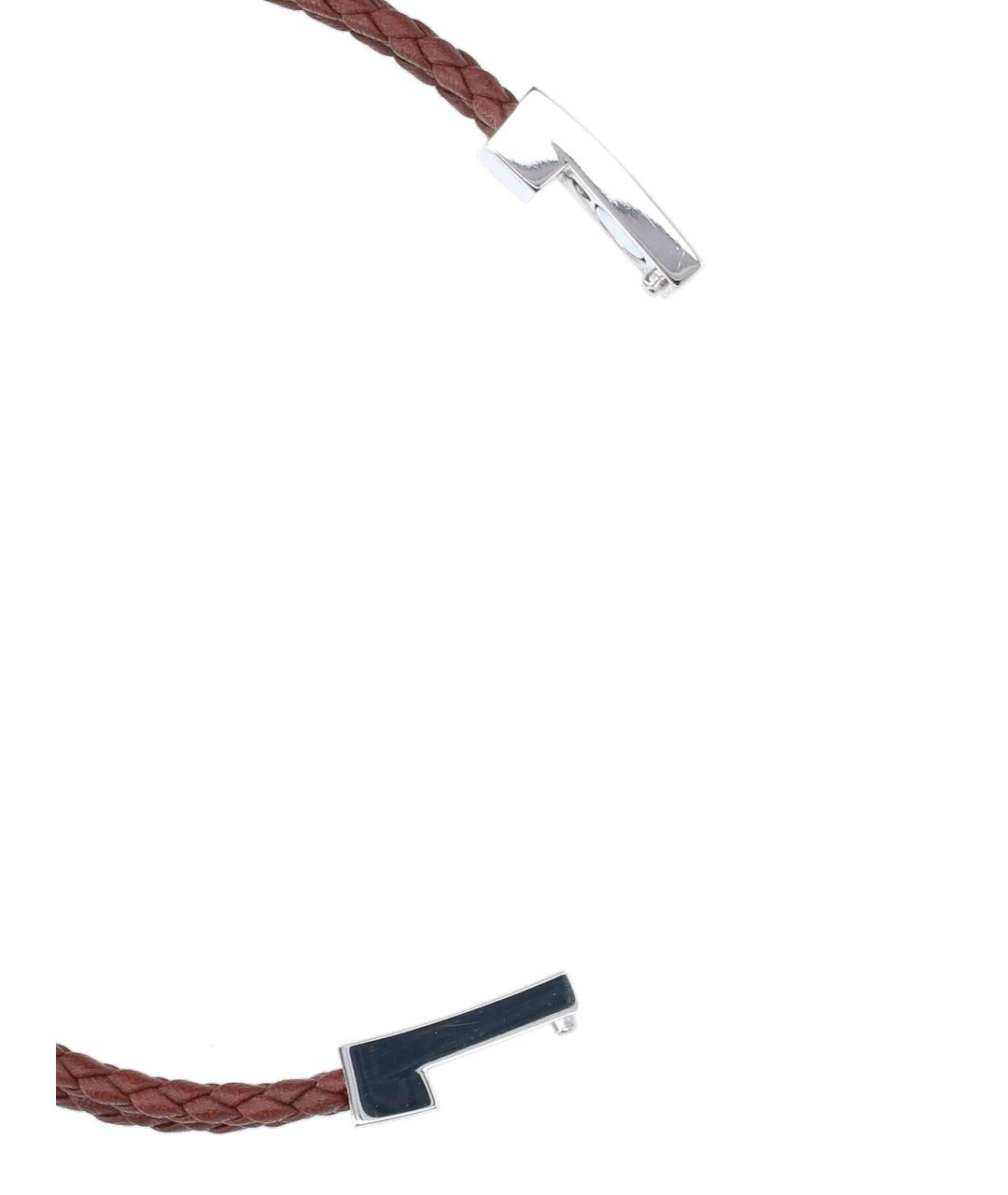 FERRAGAMO Коричневый кожаный браслет, фото 2
