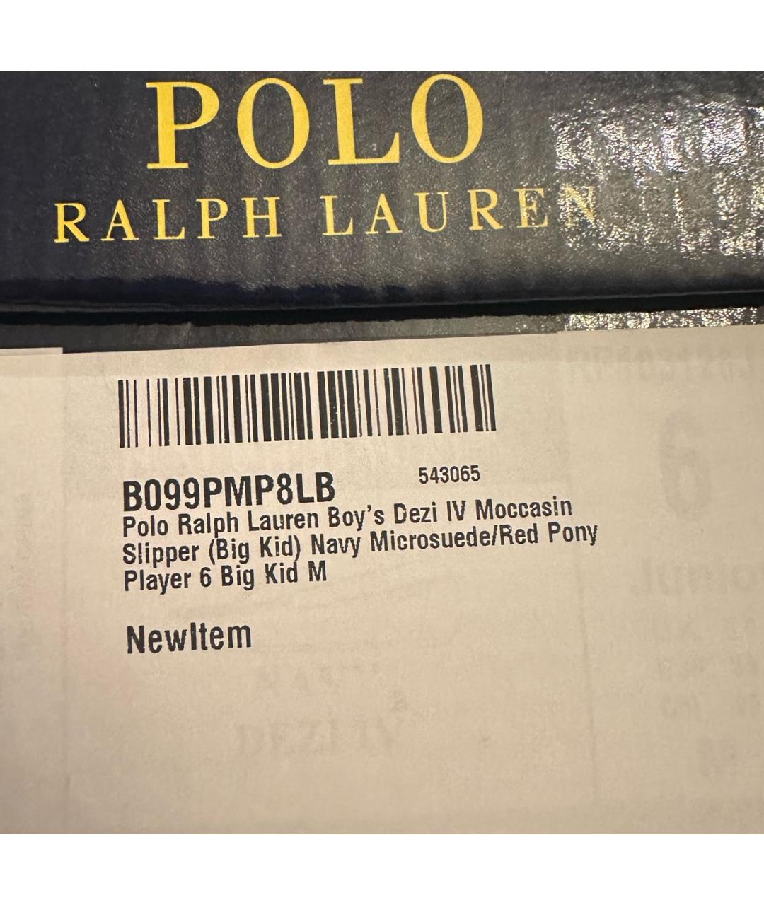 POLO RALPH LAUREN Темно-синие мокасины, фото 6