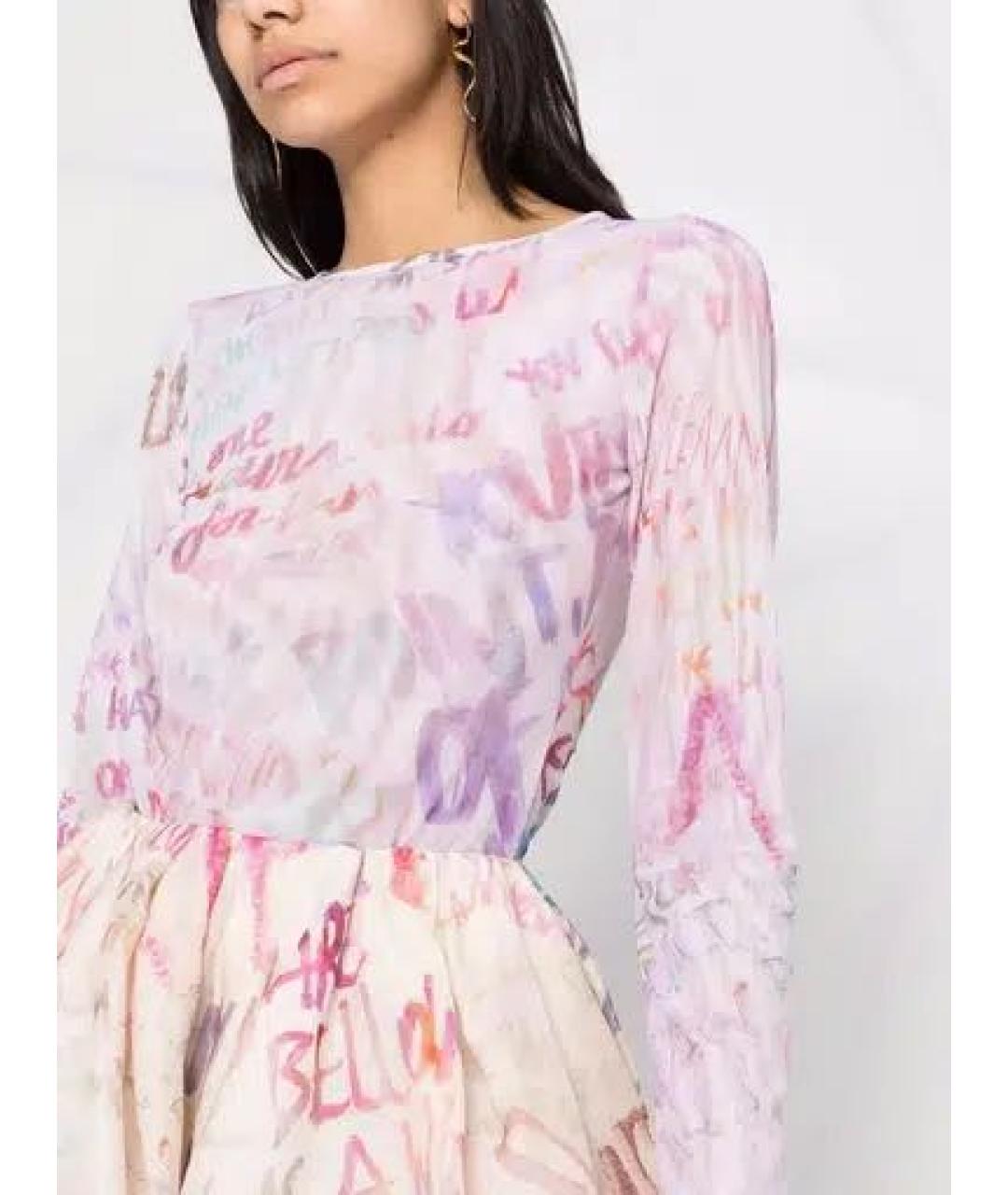 ZIMMERMANN Розовое вискозное боди, фото 2