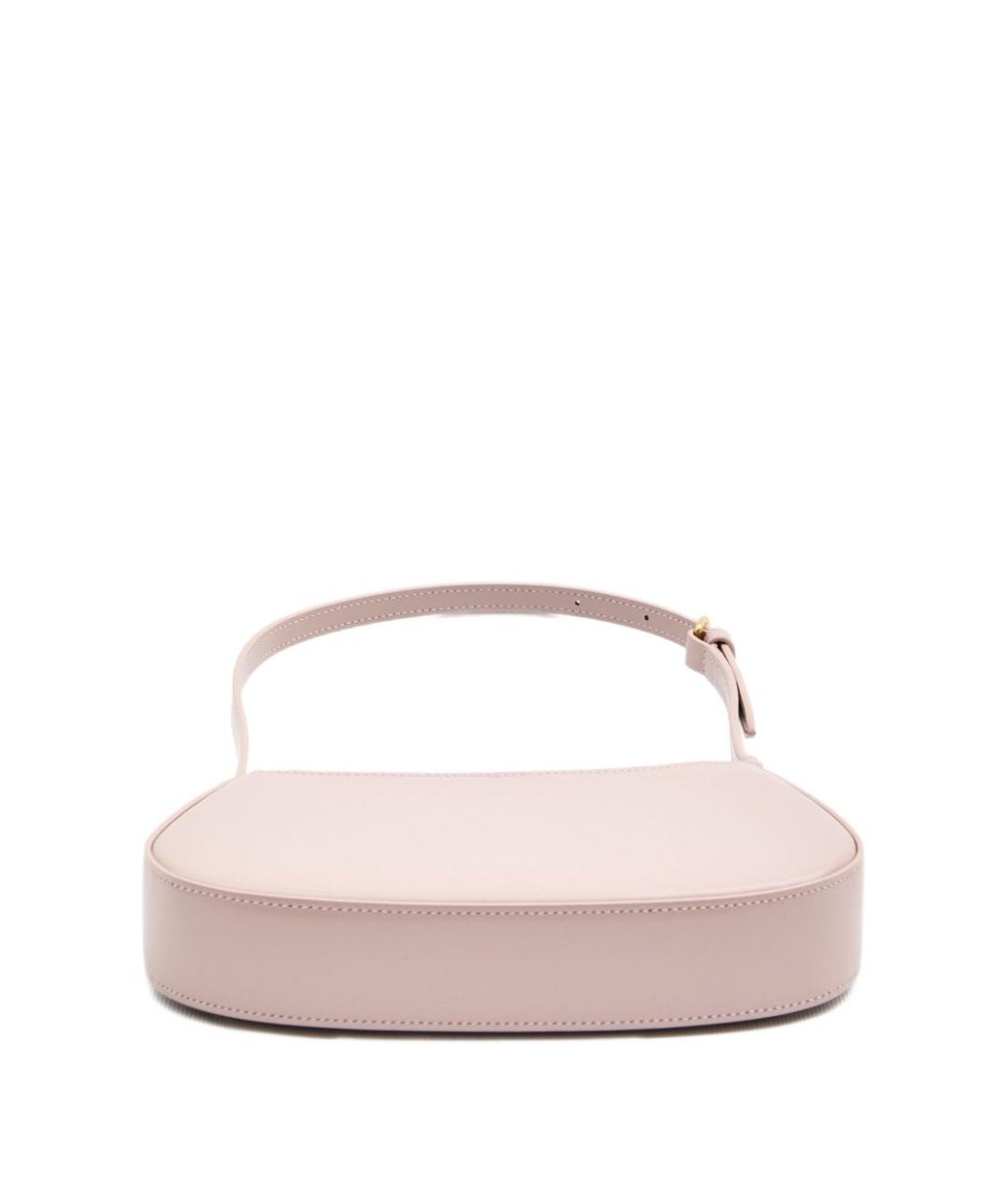 CELINE Розовая кожаная сумка через плечо, фото 2