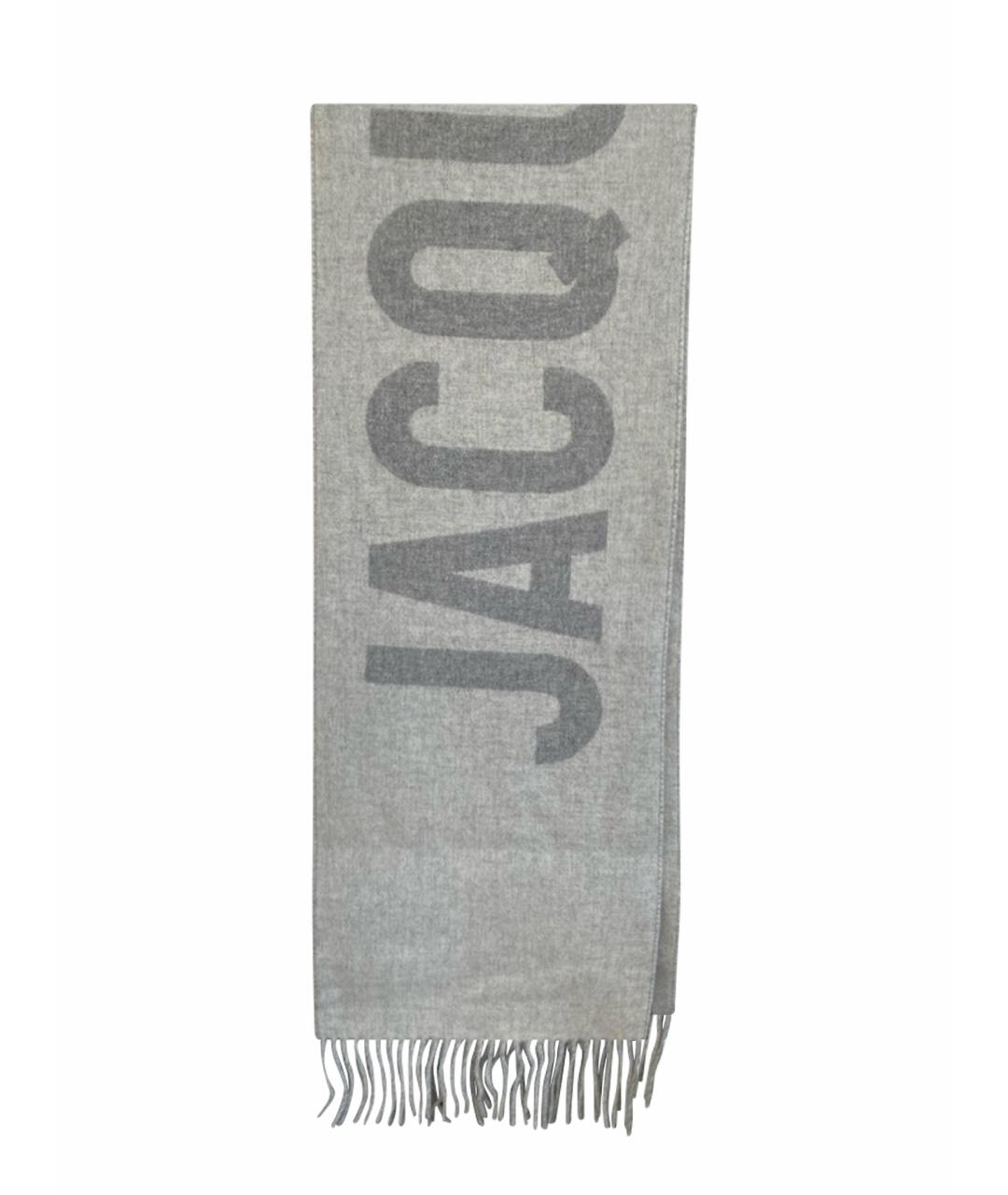 JACQUEMUS Серый шерстяной шарф, фото 1