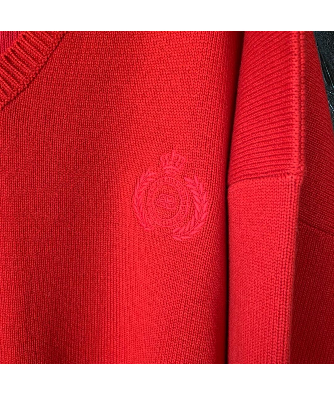 BALENCIAGA Красный шерстяной джемпер / свитер, фото 4