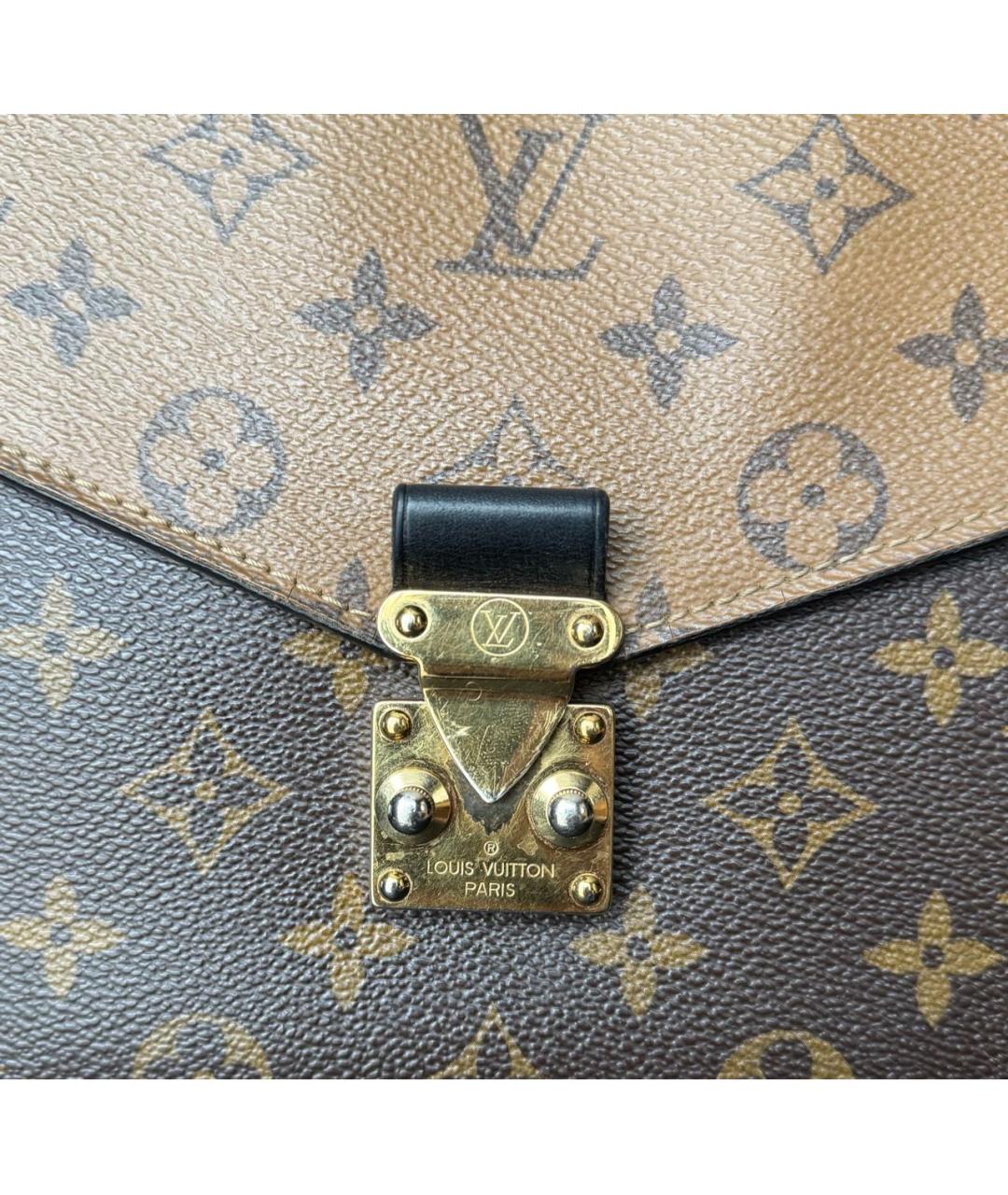 LOUIS VUITTON Коричневая сумка через плечо из искусственной кожи, фото 7