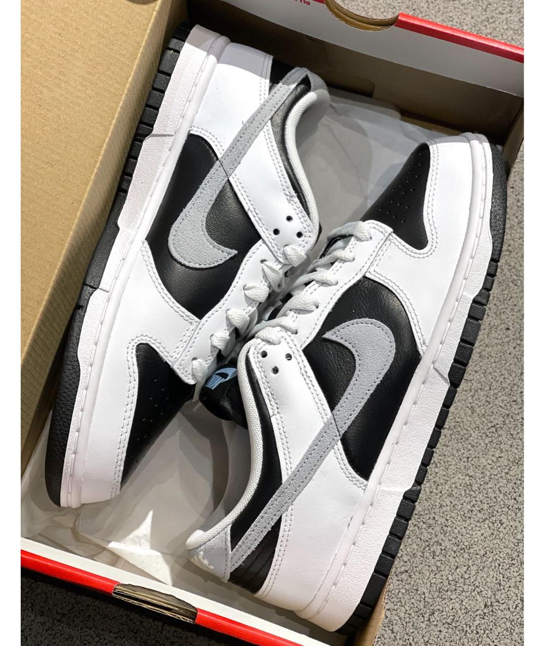 NIKE Белые кожаные низкие кроссовки / кеды, фото 5