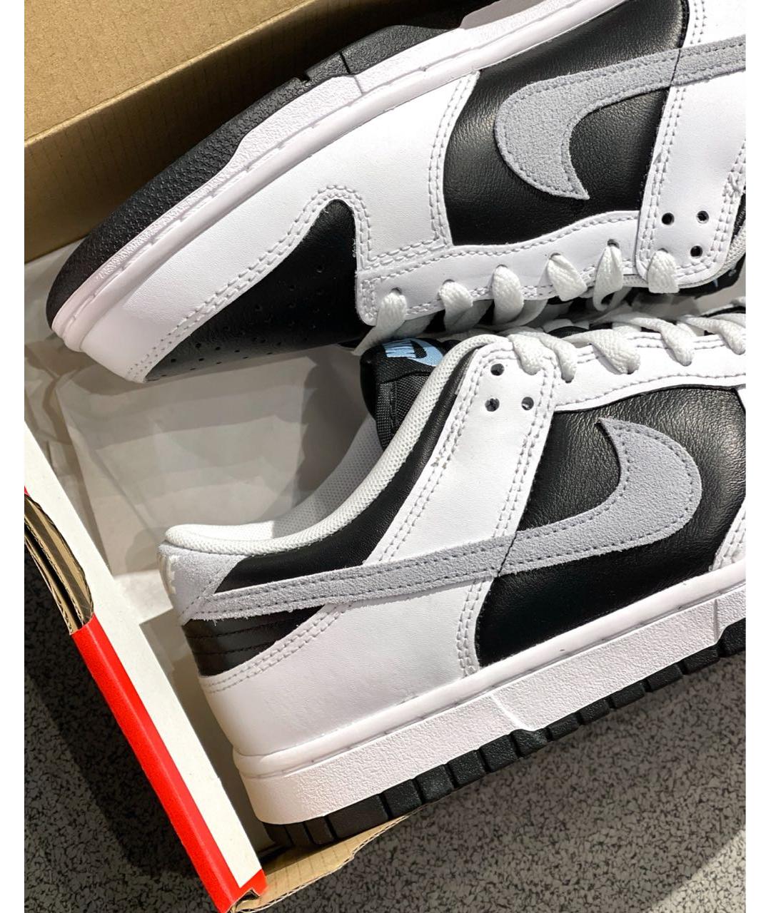 NIKE Белые кожаные низкие кроссовки / кеды, фото 7