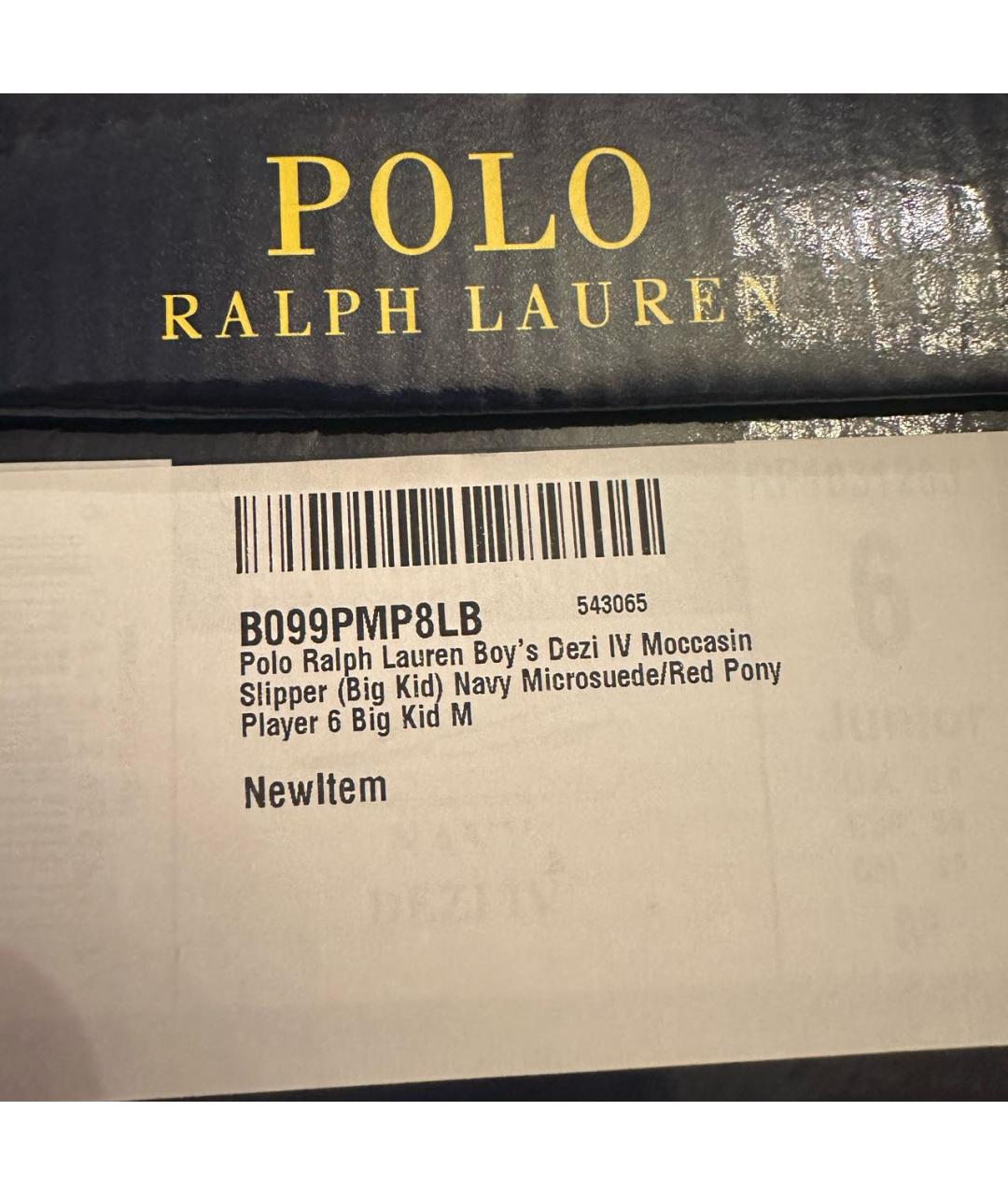 POLO RALPH LAUREN Темно-синие лоферы/мокасины, фото 6