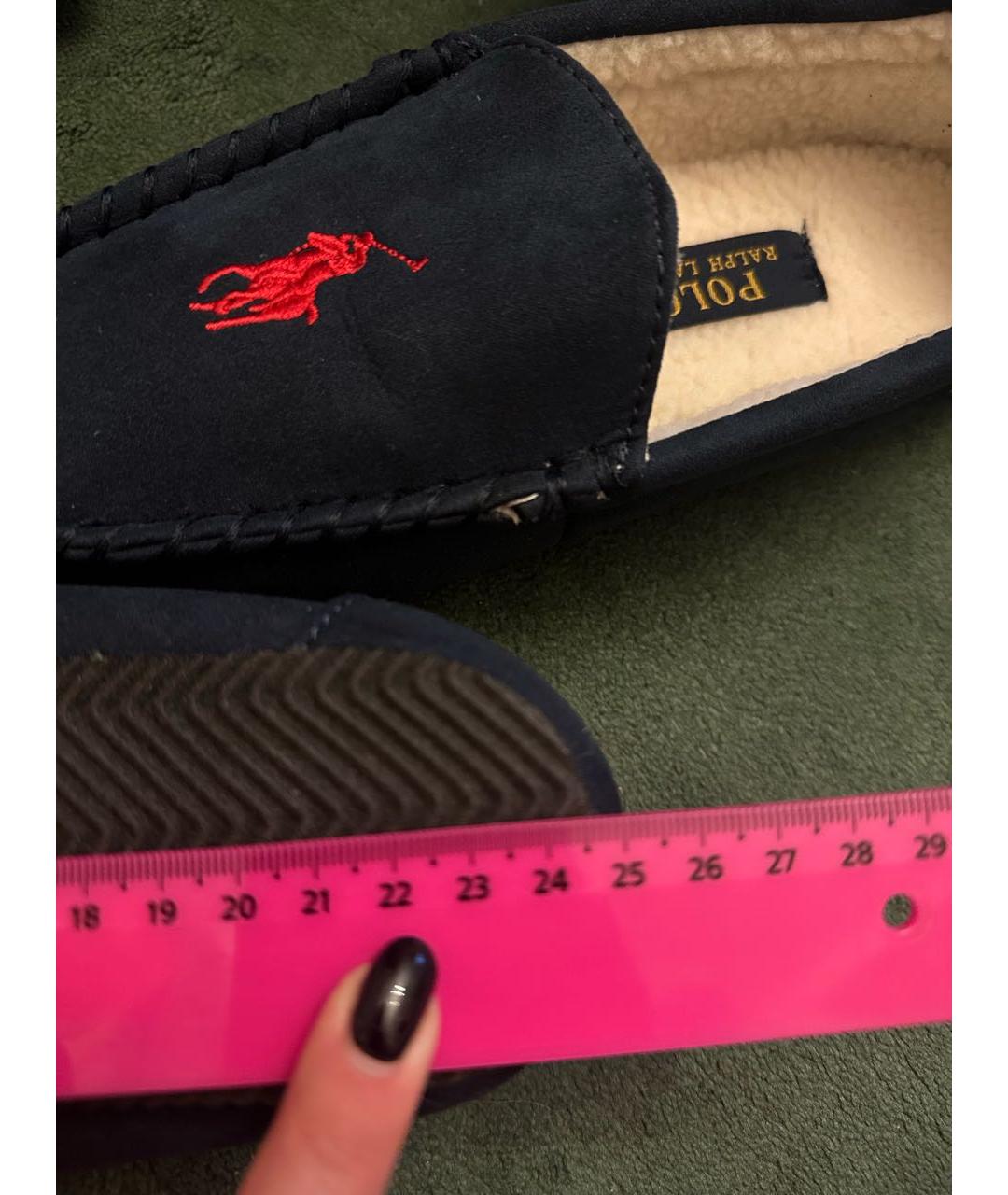POLO RALPH LAUREN Темно-синие лоферы/мокасины, фото 5