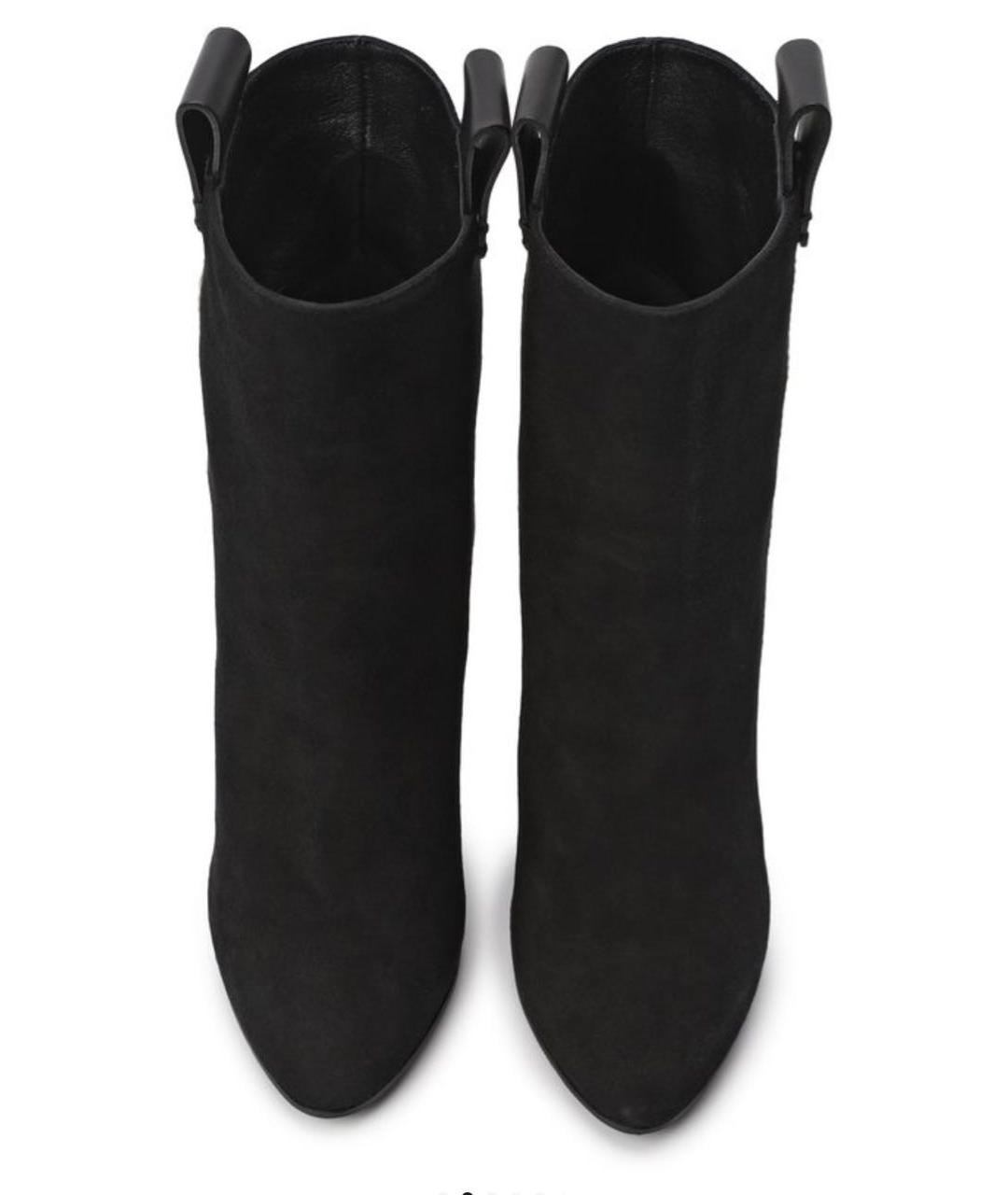 GIUSEPPE ZANOTTI DESIGN Черные замшевые полусапоги, фото 3
