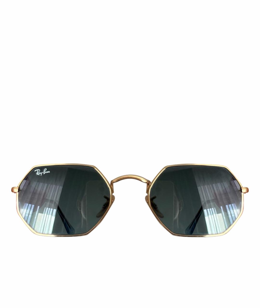 RAY BAN Голубые металлические солнцезащитные очки, фото 1