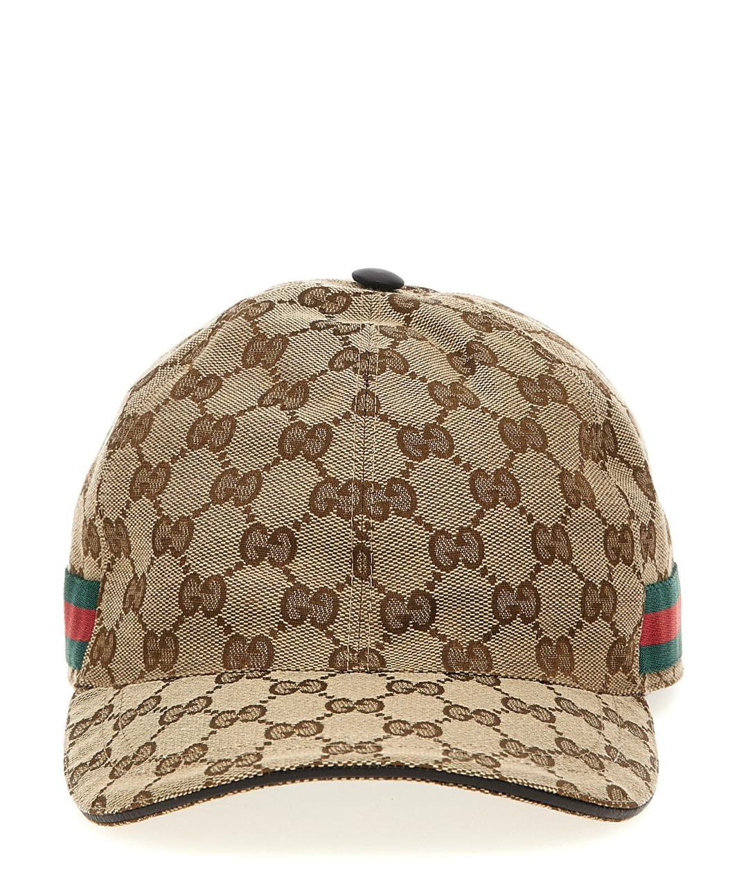 GUCCI Бежевая синтетическая кепка/бейсболка, фото 1
