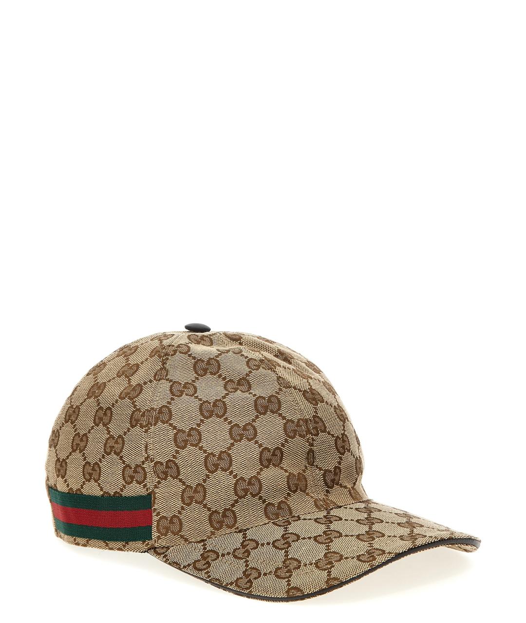 GUCCI Бежевая синтетическая кепка/бейсболка, фото 2