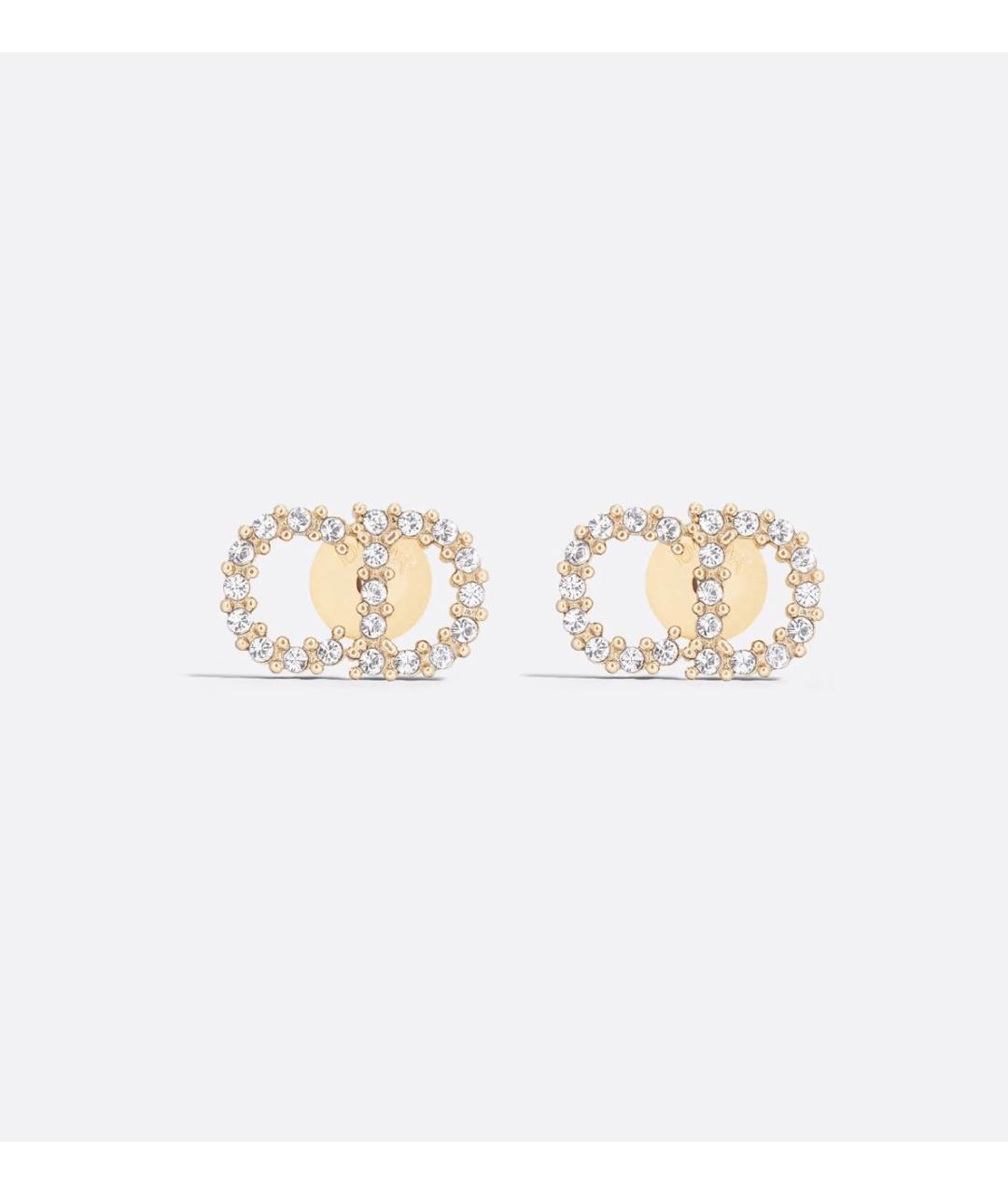 CHRISTIAN DIOR Золотые металлические серьги, фото 7