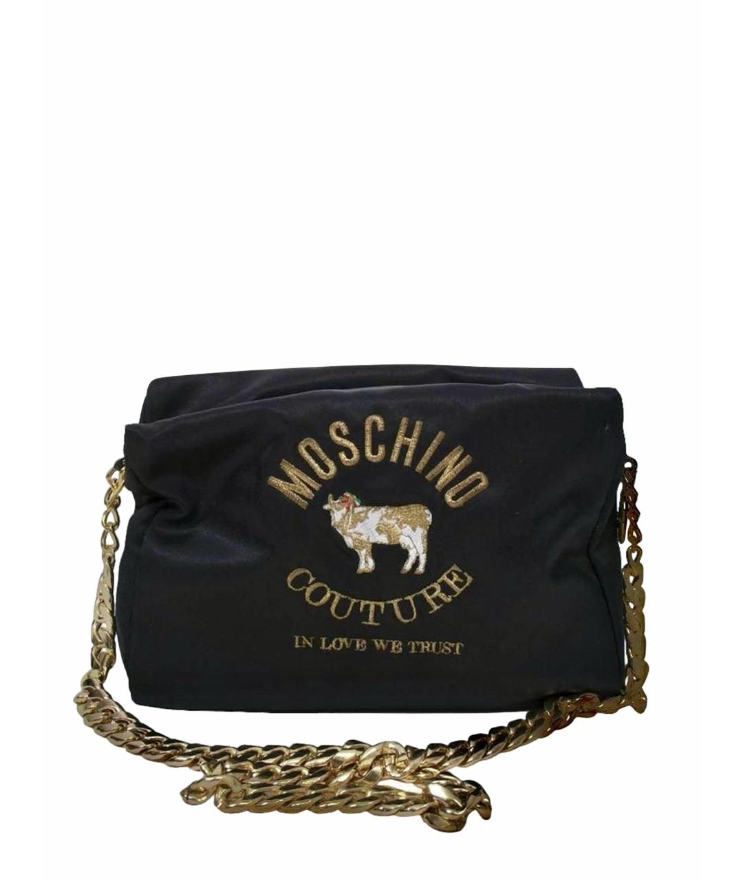 MOSCHINO Коричневая сумка с короткими ручками, фото 1